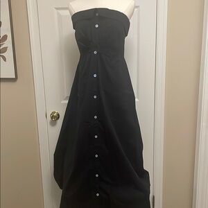 Free People Black Strapless Sundress Cocktail